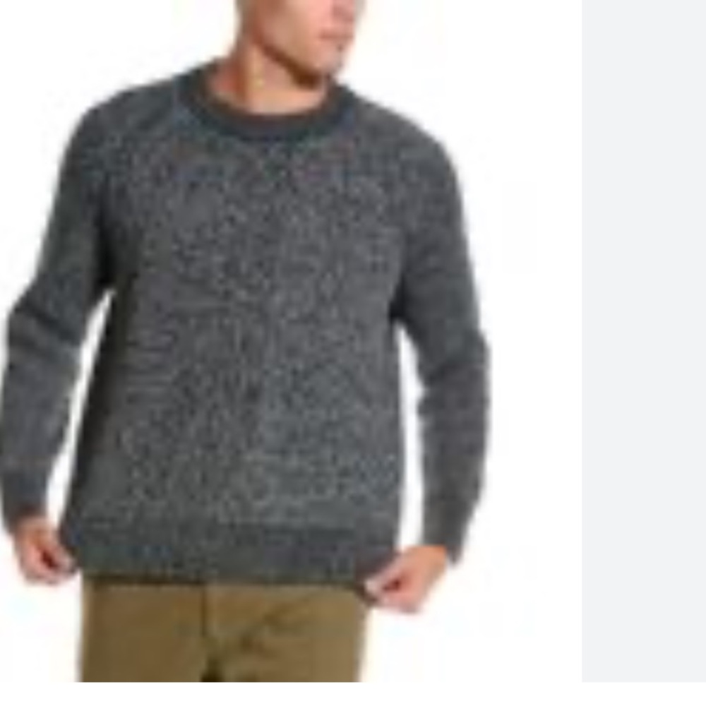 Ted Baker Wool blend Crewneck Sweater Grey Black size 2 Medium